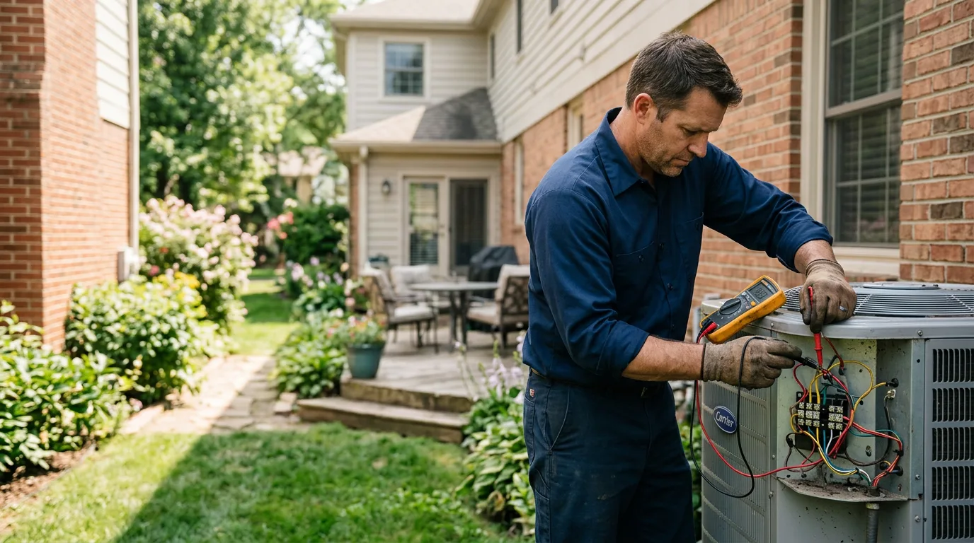 HVAC technician working near Winchester, NH
